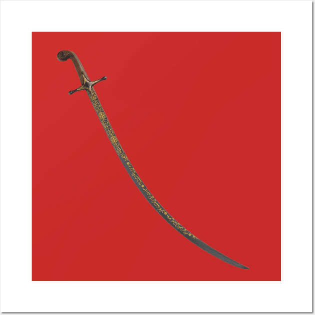 Turkish Saber Sword Wall Art by terrybain